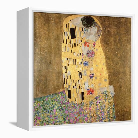 The Kiss, 1907-08-Gustav Klimt-Framed Premier Image Canvas