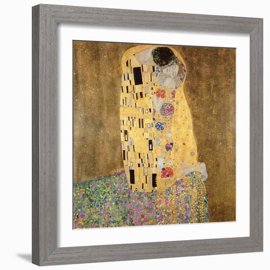 The Kiss, 1907-08-Gustav Klimt-Framed Giclee Print