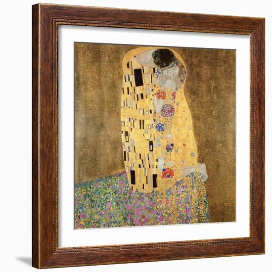 The Kiss, 1907-08-Gustav Klimt-Framed Giclee Print