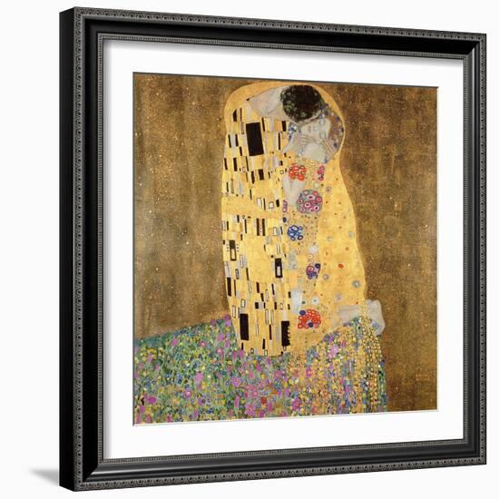 The Kiss, 1907-08-Gustav Klimt-Framed Giclee Print