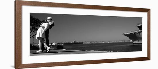 The Kiss Between a Sailor and a Nurse Sculpture, Unconditional Surrender-null-Framed Photographic Print