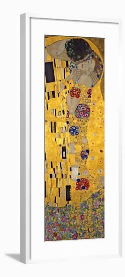 The Kiss, c.1907 (detail)-Gustav Klimt-Framed Art Print