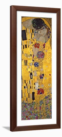 The Kiss, c.1907 (detail)-Gustav Klimt-Framed Art Print