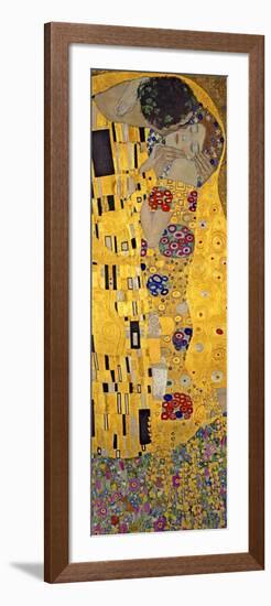 The Kiss, c.1907 (detail)-Gustav Klimt-Framed Art Print