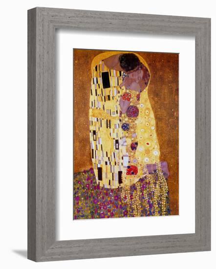 The Kiss, c.1907-Gustav Klimt-Framed Art Print