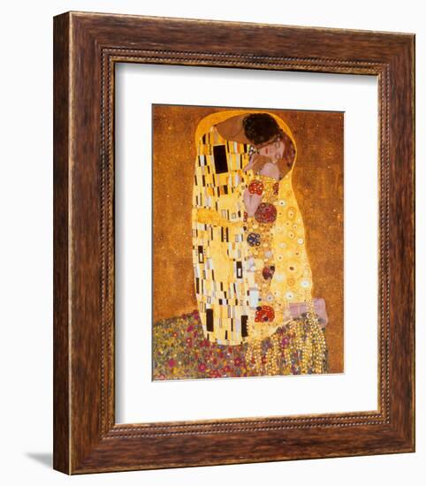 The Kiss, c.1907-Gustav Klimt-Framed Art Print