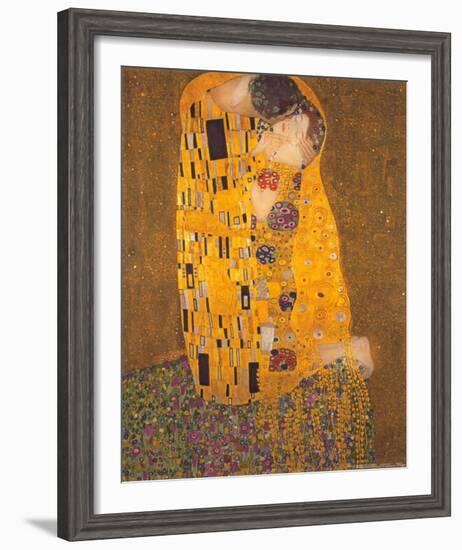 The Kiss, c.1907-Gustav Klimt-Framed Art Print