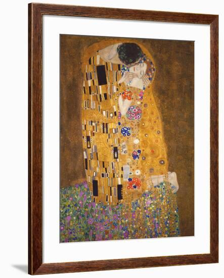 The Kiss, c.1907-Gustav Klimt-Framed Art Print