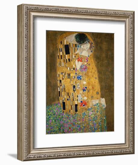 The Kiss, c.1907-Gustav Klimt-Framed Art Print