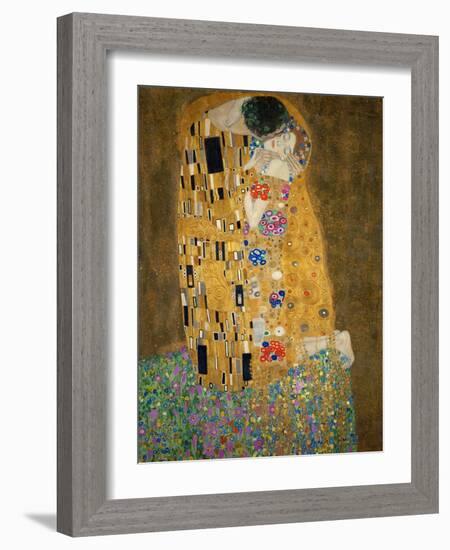 The Kiss, c.1907-Gustav Klimt-Framed Art Print