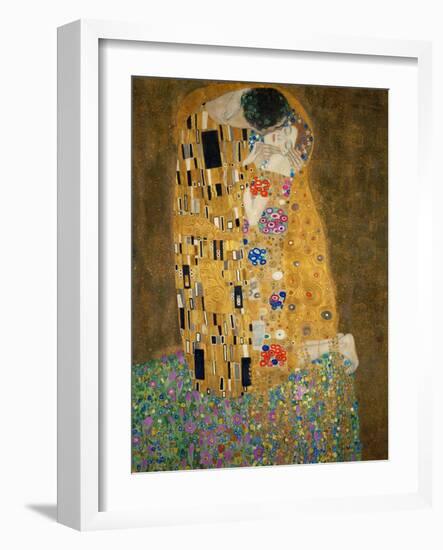 The Kiss, c.1907-Gustav Klimt-Framed Art Print