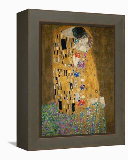 The Kiss, c.1907-Gustav Klimt-Framed Stretched Canvas