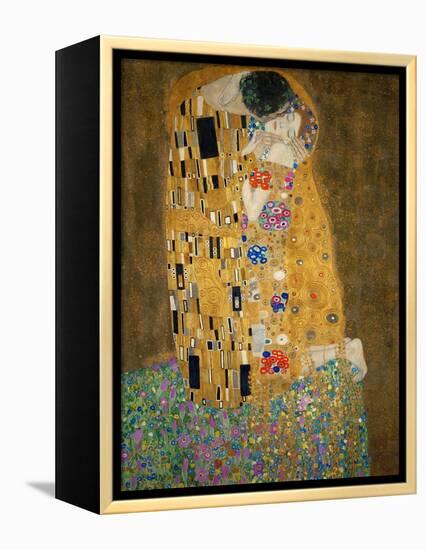 The Kiss, c.1907-Gustav Klimt-Framed Stretched Canvas