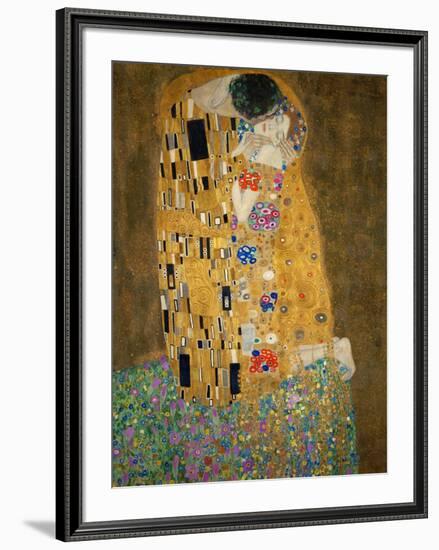 The Kiss, c.1907-Gustav Klimt-Framed Art Print