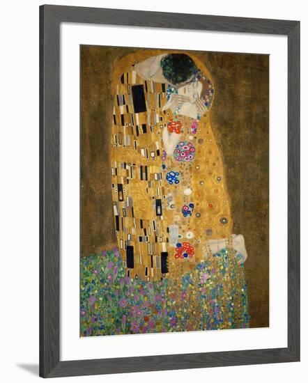 The Kiss, c.1907-Gustav Klimt-Framed Art Print