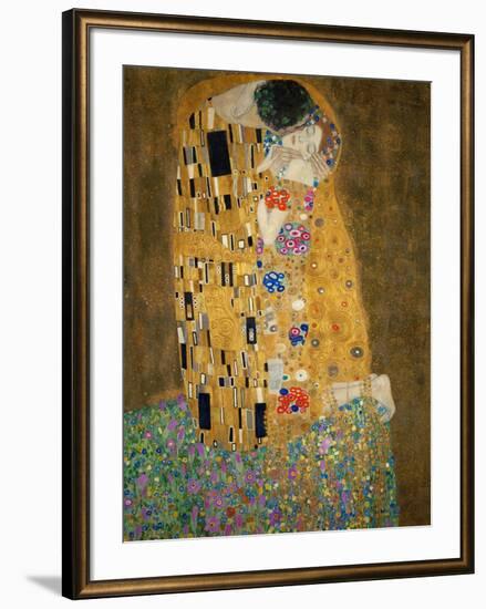 The Kiss, c.1907-Gustav Klimt-Framed Art Print