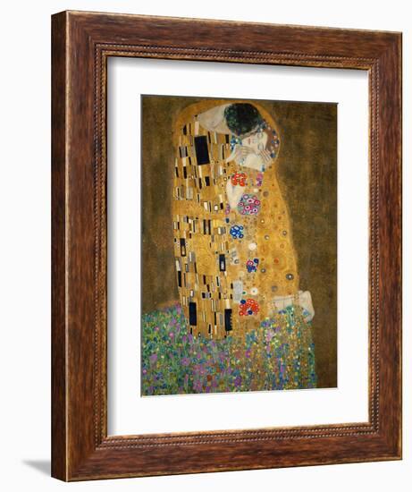 The Kiss, c.1907-Gustav Klimt-Framed Premium Giclee Print