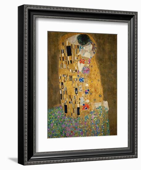 The Kiss, c.1907-Gustav Klimt-Framed Premium Giclee Print