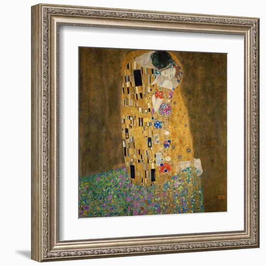 The Kiss, c.1907-Gustav Klimt-Framed Art Print