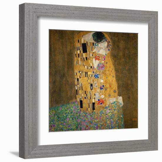 The Kiss, c.1907-Gustav Klimt-Framed Art Print