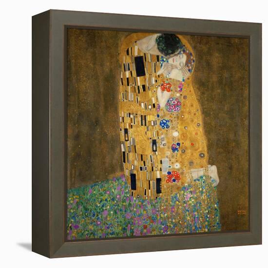 The Kiss, c.1907-Gustav Klimt-Framed Stretched Canvas