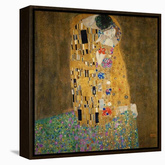 The Kiss, c.1907-Gustav Klimt-Framed Stretched Canvas