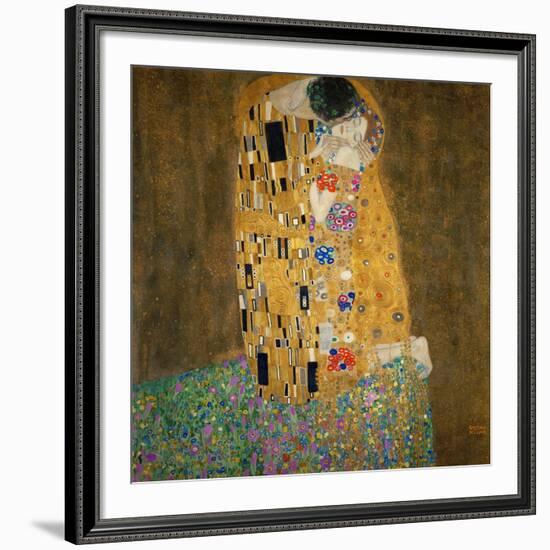 The Kiss, c.1907-Gustav Klimt-Framed Art Print