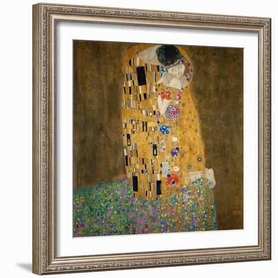 The Kiss, c.1907-Gustav Klimt-Framed Art Print