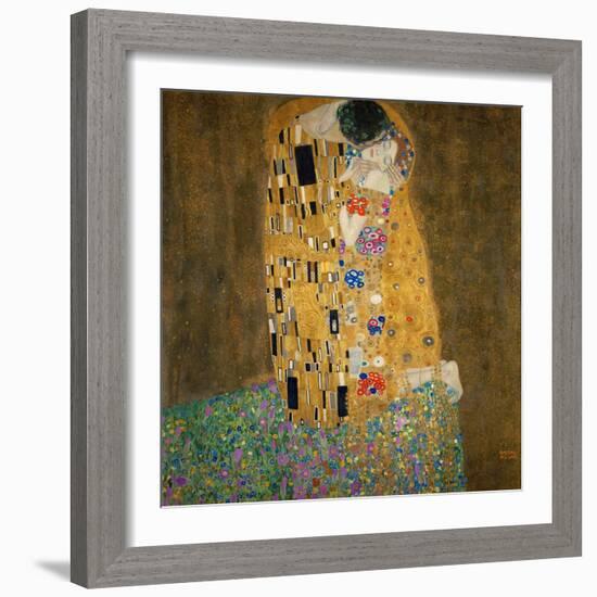 The Kiss, c.1907-Gustav Klimt-Framed Art Print