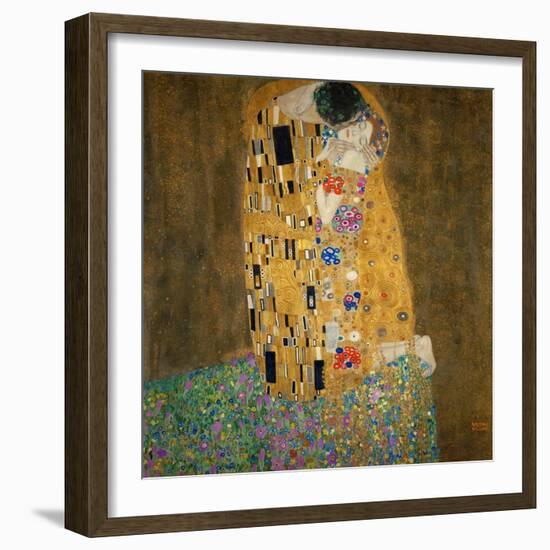 The Kiss, c.1907-Gustav Klimt-Framed Art Print