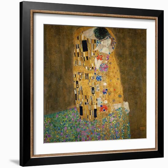 The Kiss, c.1907-Gustav Klimt-Framed Art Print