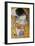 The Kiss, Der Kuss, Close-Up of Heads-Gustav Klimt-Framed Giclee Print