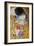 The Kiss, Der Kuss, Close-Up of Heads-Gustav Klimt-Framed Giclee Print