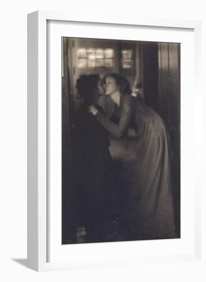 The kiss (le baiser)-Clarence White-Framed Giclee Print