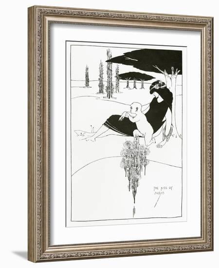 The Kiss of Judas, 1893-Aubrey Beardsley-Framed Giclee Print