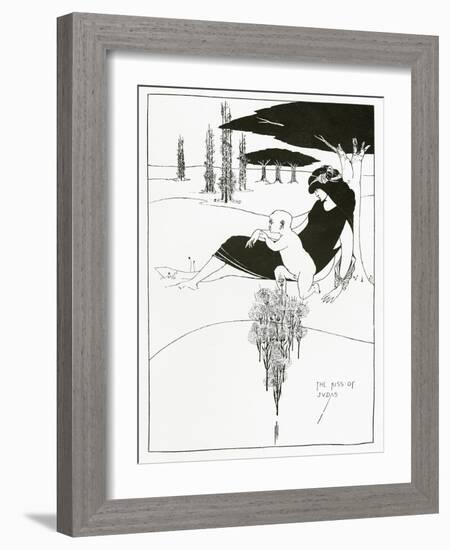 The Kiss of Judas, 1893-Aubrey Beardsley-Framed Giclee Print