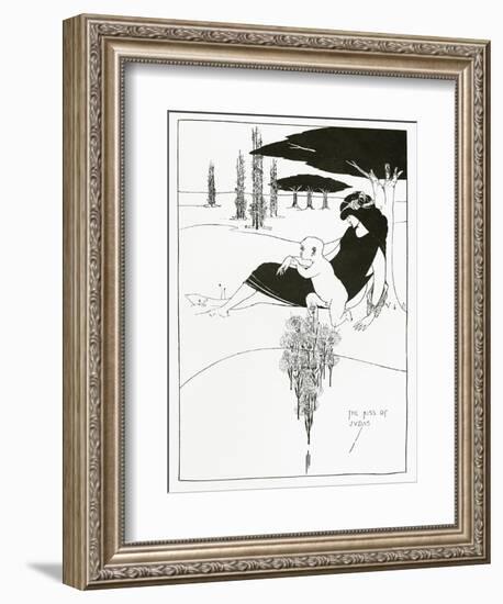 The Kiss of Judas, 1893-Aubrey Beardsley-Framed Giclee Print