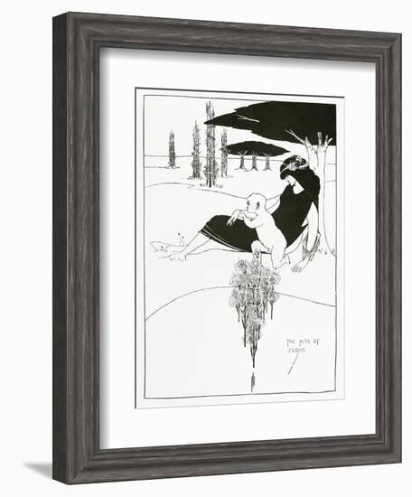 The Kiss of Judas, 1893-Aubrey Beardsley-Framed Giclee Print