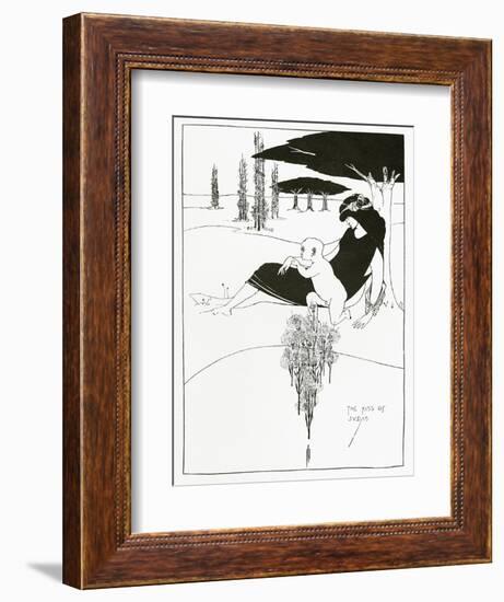 The Kiss of Judas, 1893-Aubrey Beardsley-Framed Giclee Print