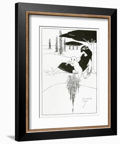 The Kiss of Judas, 1893-Aubrey Beardsley-Framed Giclee Print