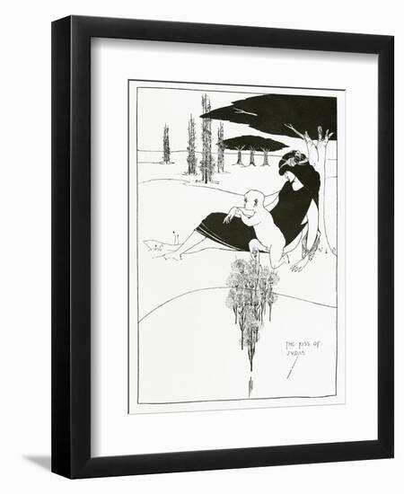 The Kiss of Judas, 1893-Aubrey Beardsley-Framed Giclee Print