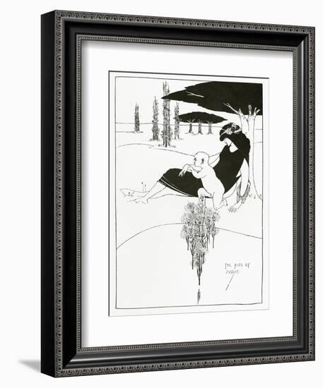 The Kiss of Judas, 1893-Aubrey Beardsley-Framed Giclee Print