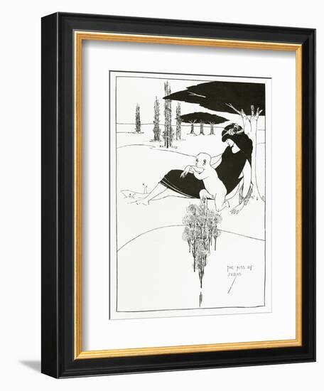 The Kiss of Judas, 1893-Aubrey Beardsley-Framed Giclee Print