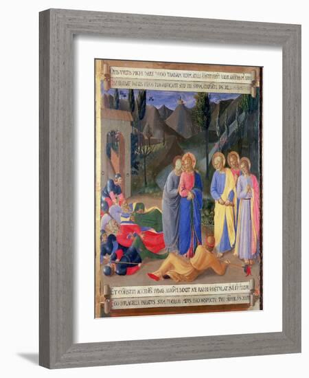 The Kiss of Judas, Detail from Panel Three of the Silver Treasury of Santissima Annunziata-Fra Angelico-Framed Giclee Print