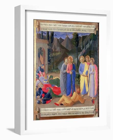 The Kiss of Judas, Detail from Panel Three of the Silver Treasury of Santissima Annunziata-Fra Angelico-Framed Giclee Print