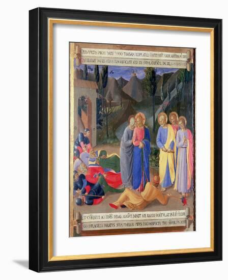 The Kiss of Judas, Detail from Panel Three of the Silver Treasury of Santissima Annunziata-Fra Angelico-Framed Giclee Print