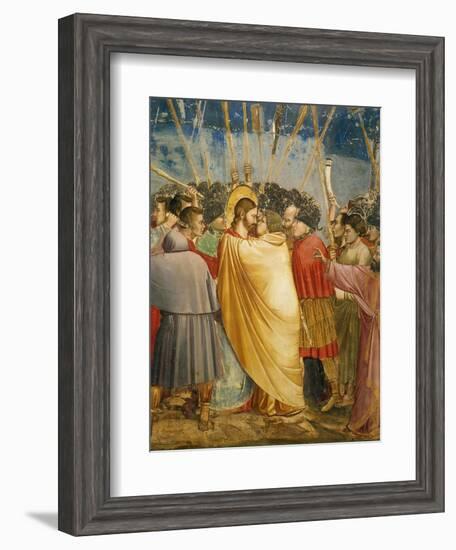 The Kiss of Judas, Detail-Giotto di Bondone-Framed Giclee Print