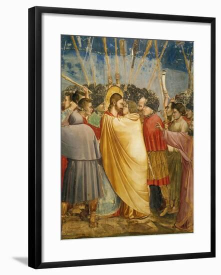 The Kiss of Judas, Detail-Giotto di Bondone-Framed Giclee Print