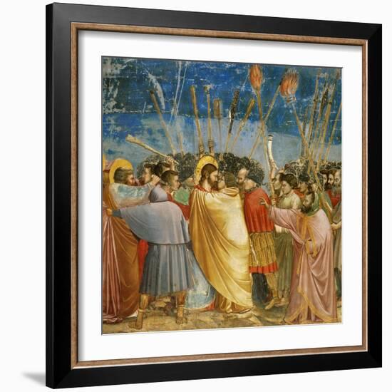 The Kiss of Judas, Mural-Giotto di Bondone-Framed Giclee Print