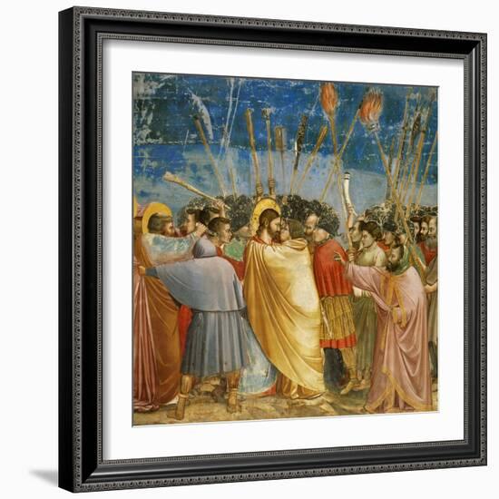 The Kiss of Judas, Mural-Giotto di Bondone-Framed Giclee Print